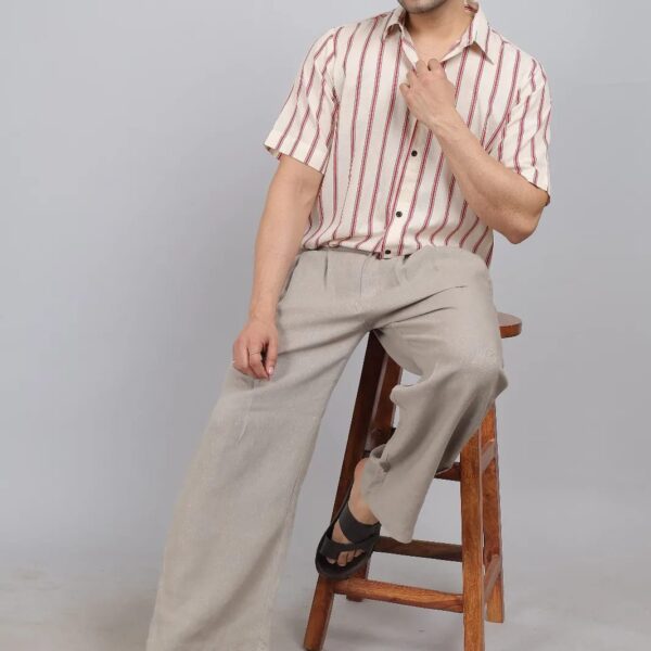 WIDE LEG LINEN PANT FOR MEN - Image 5