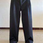 : Black Korean Trouser back view streetwear fashion