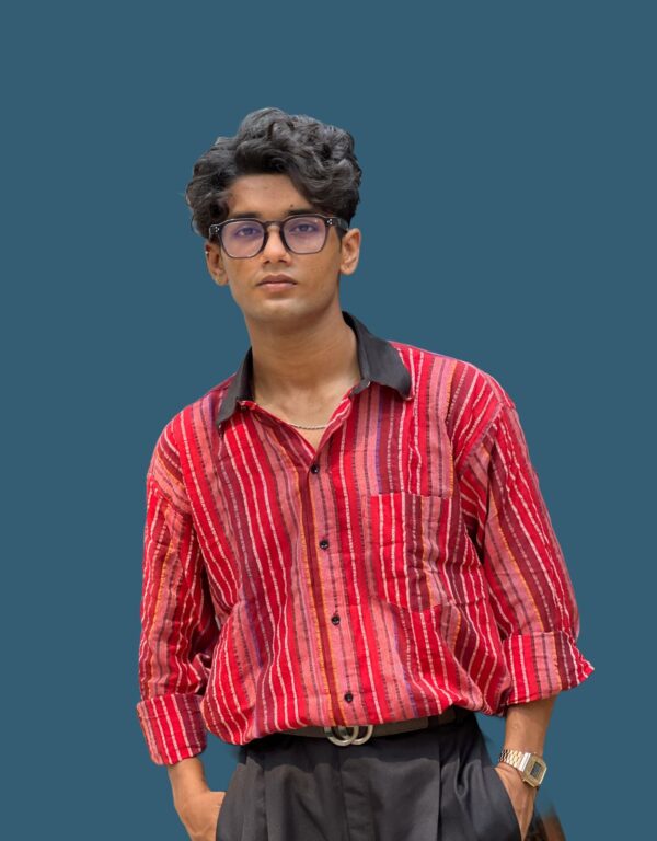 "Mitrism Multi-Check Oversized Shirt – Bold Style"