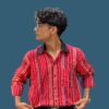 "Bold Multi-Check Design Mitrism Oversized Shirt"