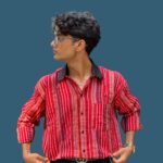 "Bold Multi-Check Design Mitrism Oversized Shirt"
